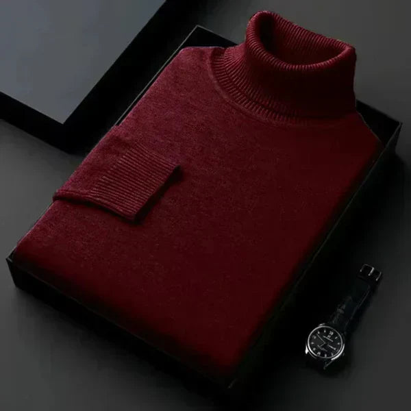 Laurent Cashmere Roll Neck Jumper