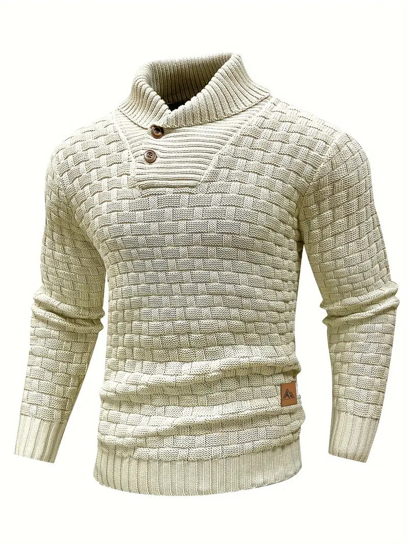 Auguste Shawl Collar Knit Jumper