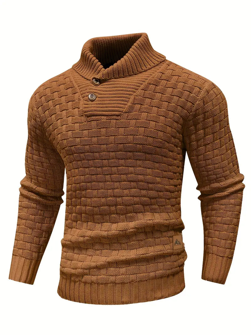 Auguste Shawl Collar Knit Jumper