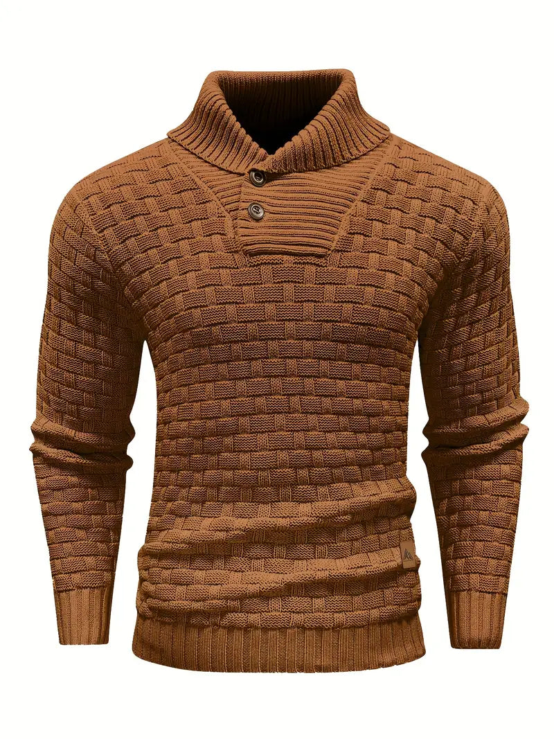 Auguste Shawl Collar Knit Jumper